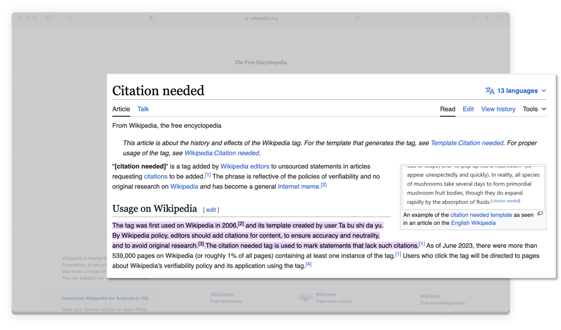 Wikipedia-CitationNeeded